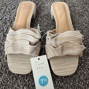 A New Day Ruffle kitten heels